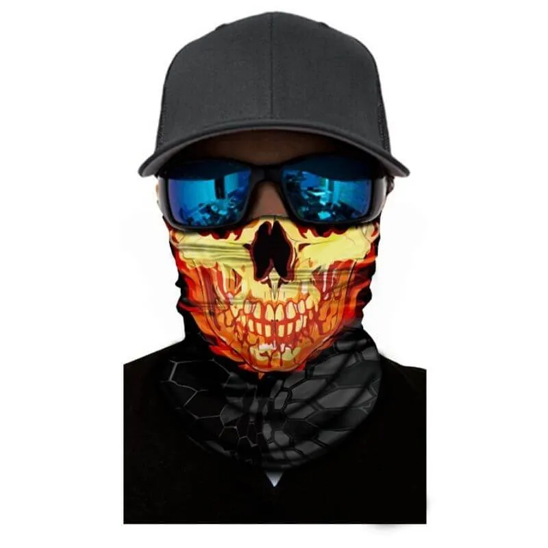 Fire Skull Bandana