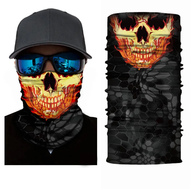 Fire Skull Bandana