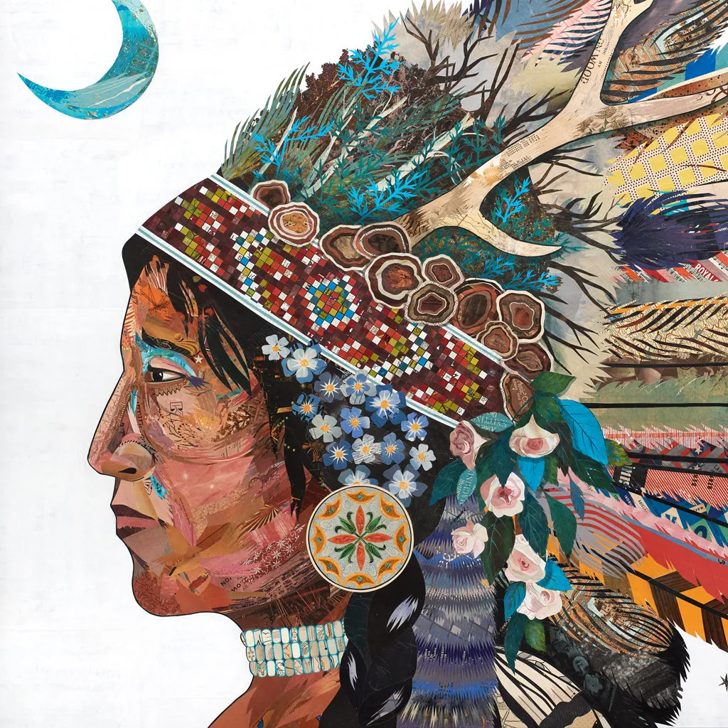 FORGET ME NOT original paper collage