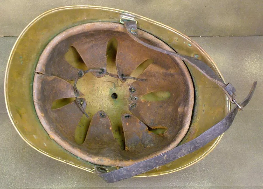 French All Brass Fire Service Helmet: Circa 1890 (One Only)