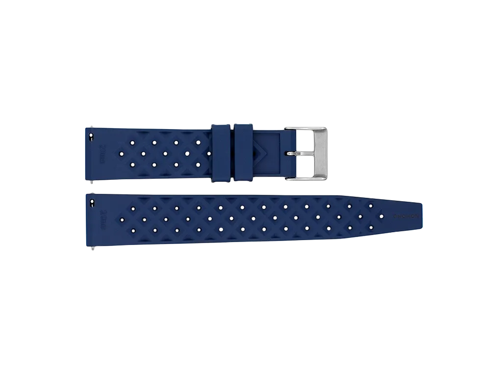 Gnomon FKM Tropic Rubber Strap Blue
