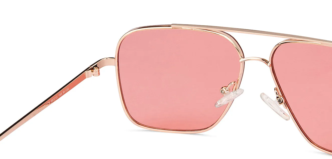 Gold Aviator Full Rim Unisex Sunglasses by Vincent Chase-151379