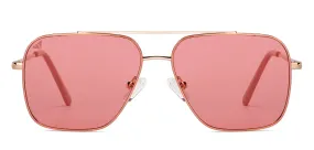 Gold Aviator Full Rim Unisex Sunglasses by Vincent Chase-151379