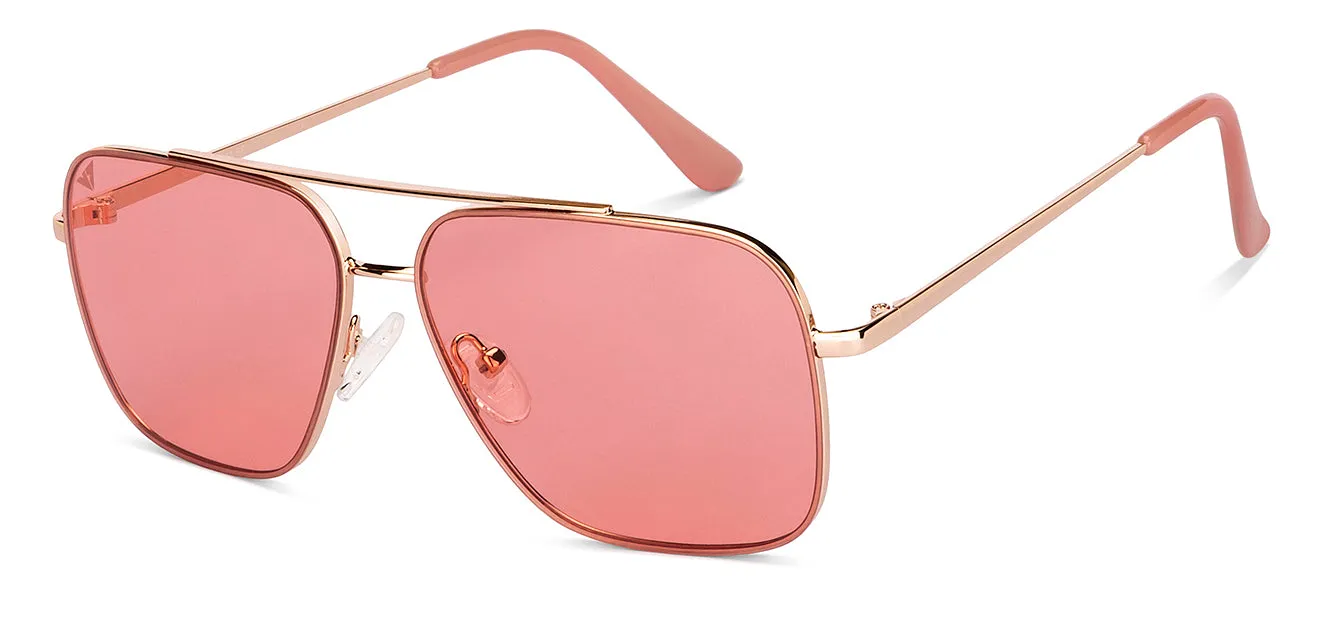 Gold Aviator Full Rim Unisex Sunglasses by Vincent Chase-151379