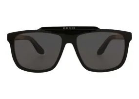 Gucci Aviator Frame Acetate Sunglasses Black/Grey