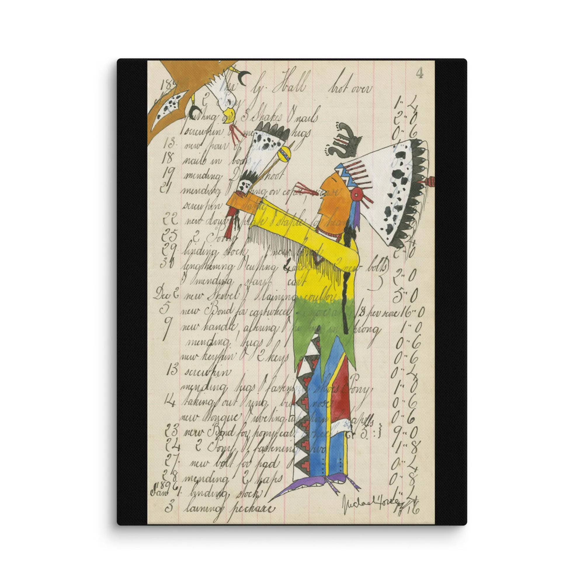 Holy Bear Sends His Prayers - Canvas
