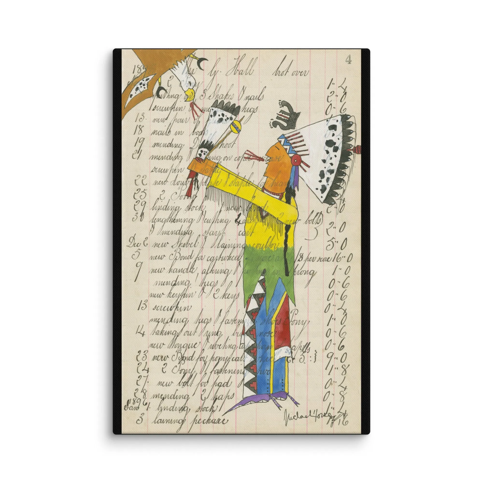 Holy Bear Sends His Prayers - Canvas