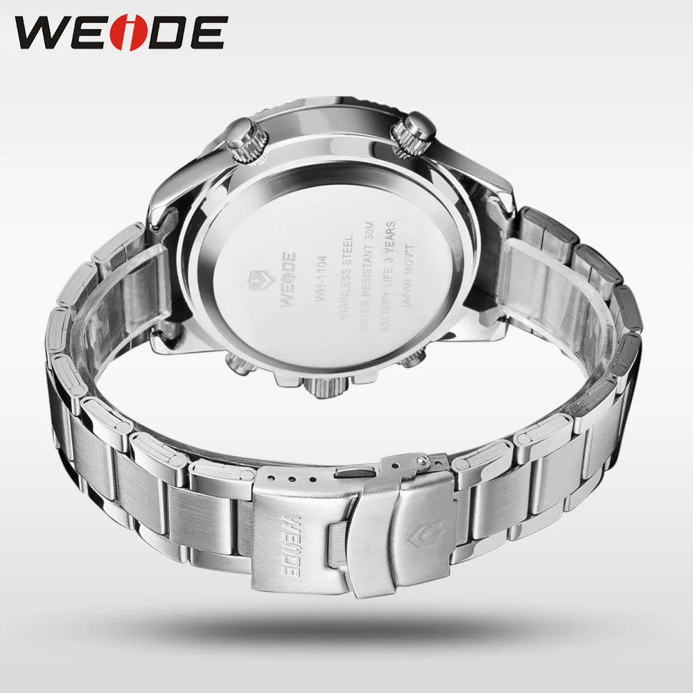 Hot Sale! WEIDE Sports Watches Men's Quartz Military Army Diver Men Full Steel Watch Luxury Brand Famous