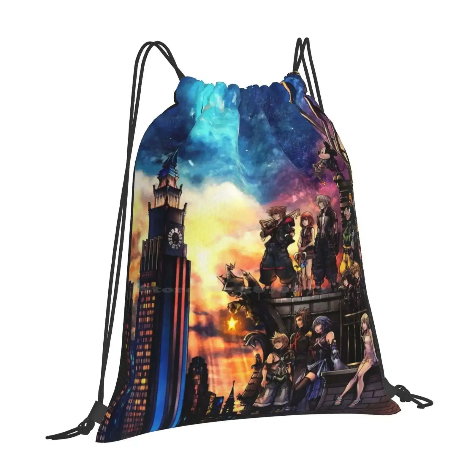 Kingdom Hearts 3 Cover Backpacks For School Teenagers Girls Travel Bags Kingdom Hearts Gamer Video Games
