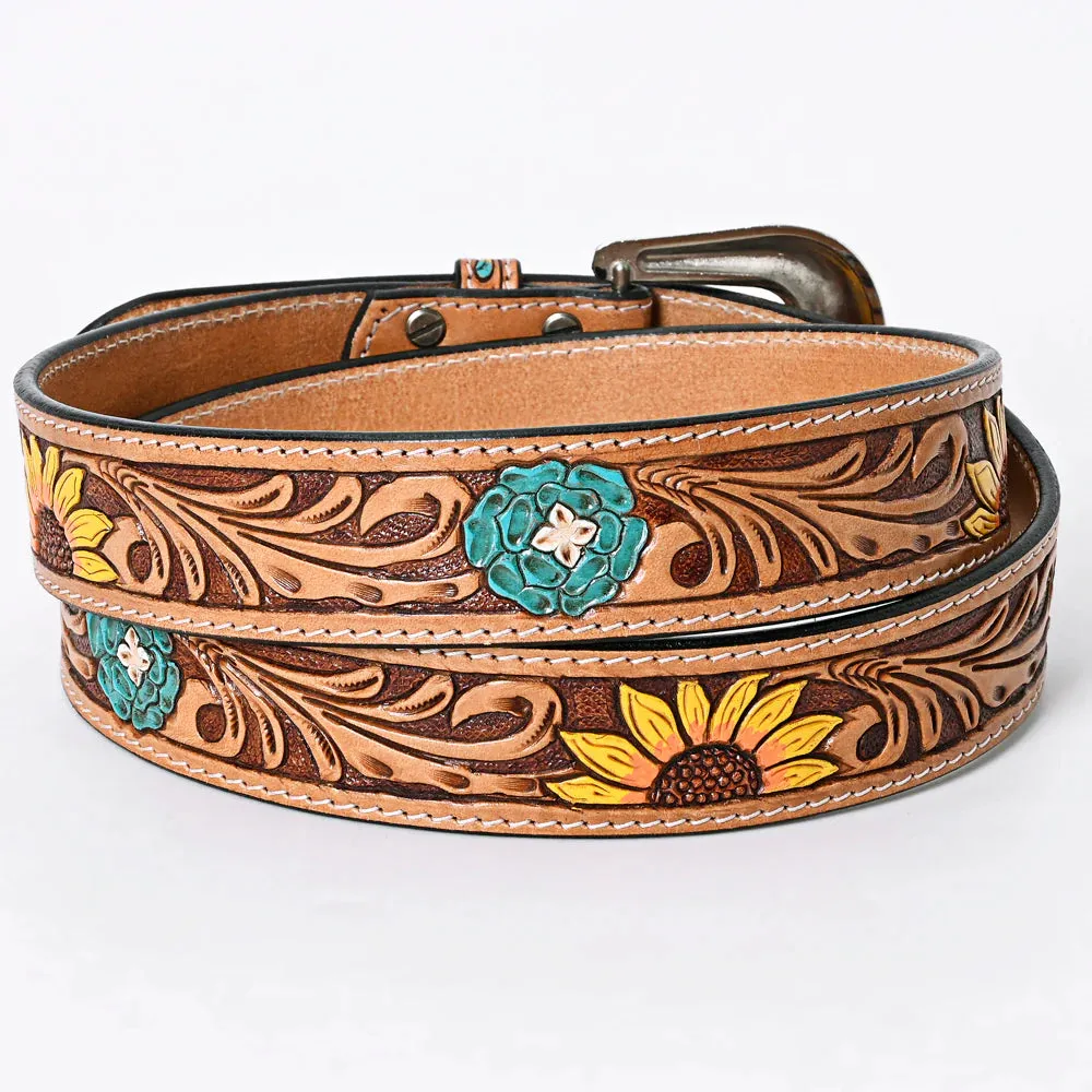 Laramie Hand Tooled Leather Belt