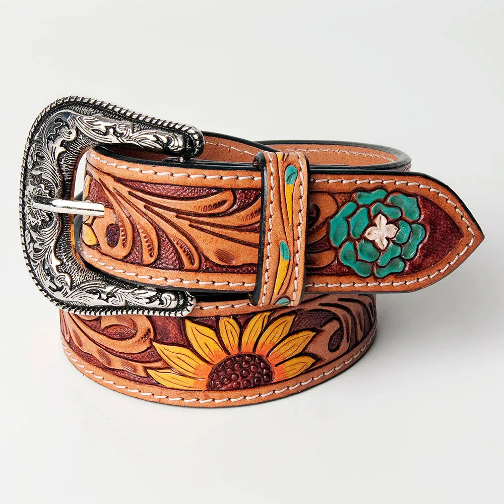 Laramie Hand Tooled Leather Belt