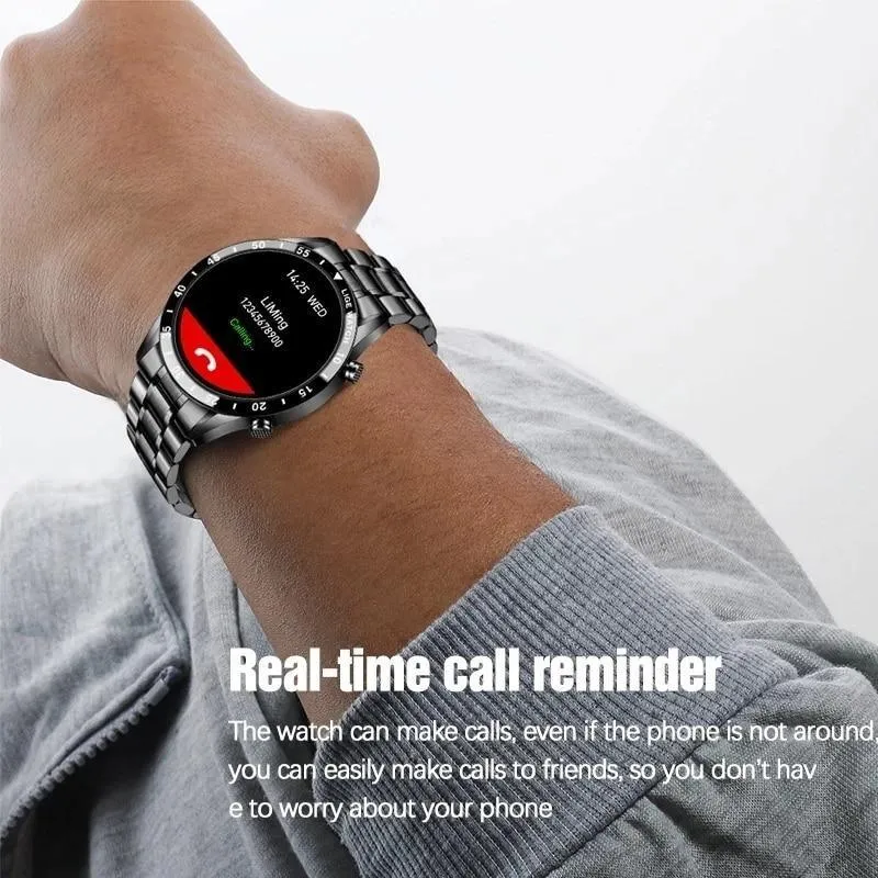 Latest Gifts for Men - Touch Screen Steel Band Luxury Bluetooth Smart Waterproof Sport Activity fitness Watches