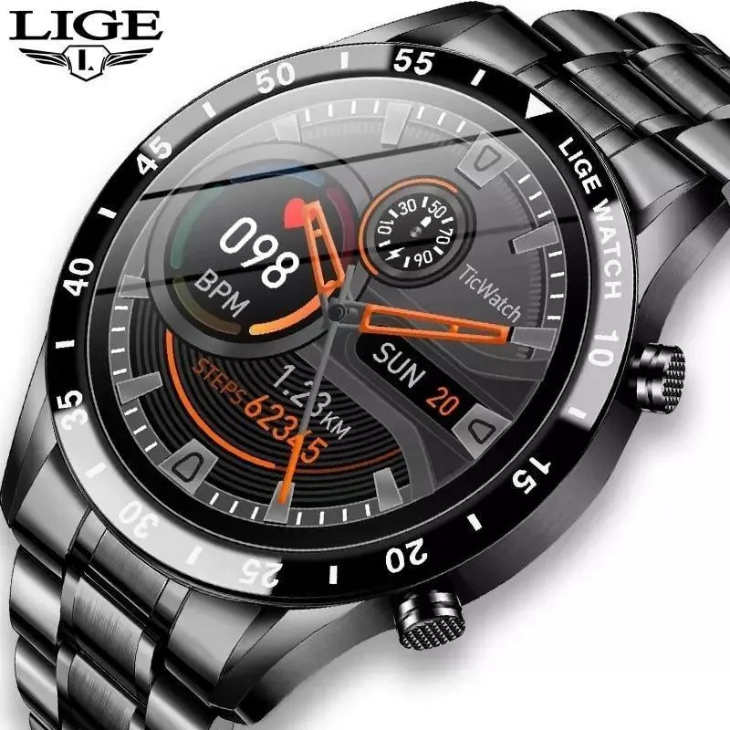Latest Gifts for Men - Touch Screen Steel Band Luxury Bluetooth Smart Waterproof Sport Activity fitness Watches