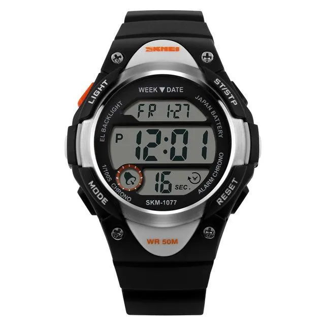 LED Rubber Strap Sport Watch