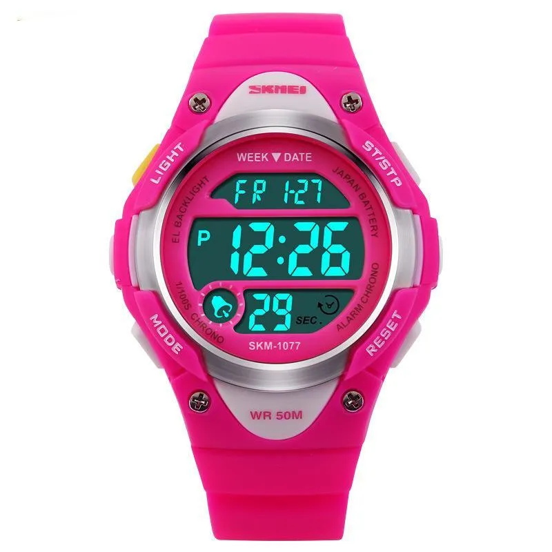 LED Rubber Strap Sport Watch