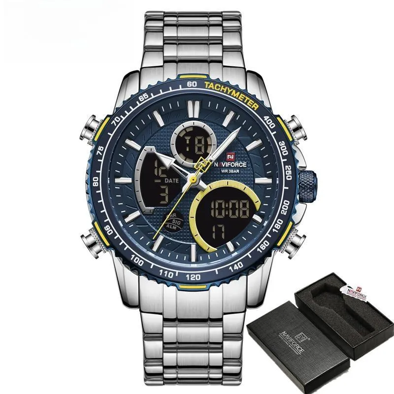 Luxury Brand Men Watch Big Dial Sport Waterproof Chronograph Quartz Casual Wristwatch