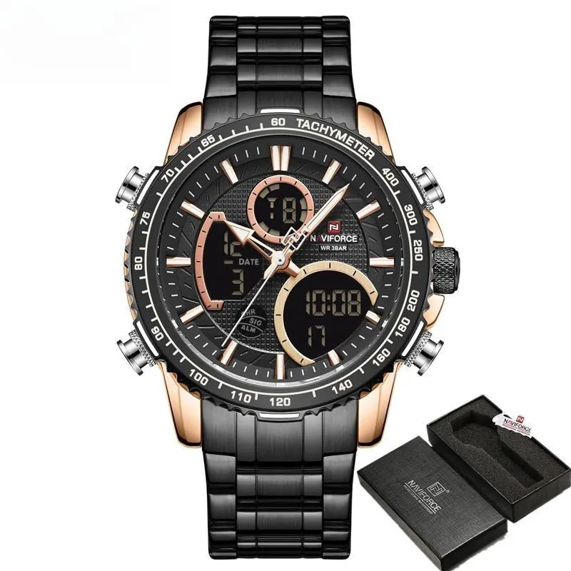 Luxury Brand Men Watch Big Dial Sport Waterproof Chronograph Quartz Casual Wristwatch
