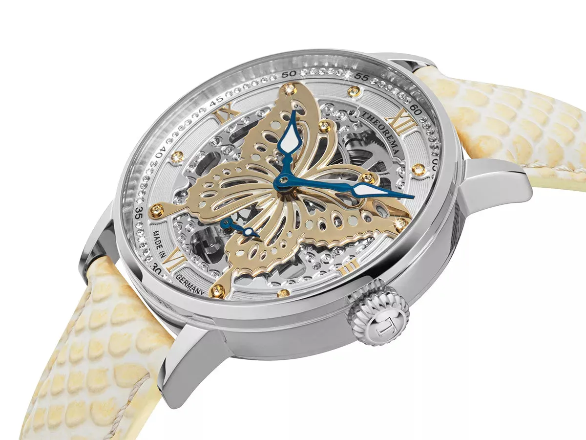 Madame Butterfly Theorema - GM-123-1 |Silver| Made in Germany with 82 Swarovski