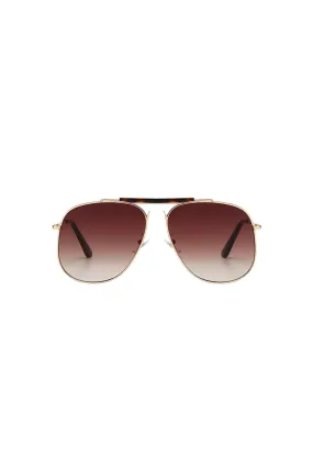 Malika Aviator Sunglasses Tortoise