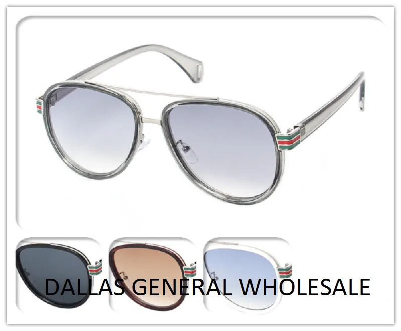 Men Plastic Frame Aviator Sunglasses Wholesale