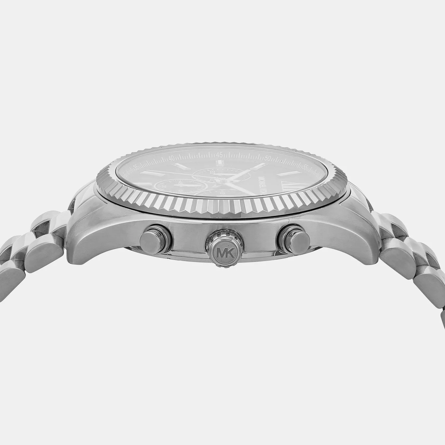 Men's Lexington Silver Chronograph Stainless Steel Watch MK9152