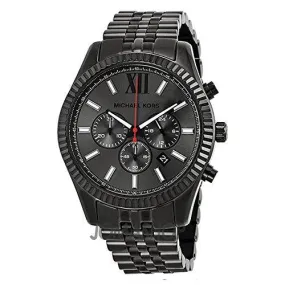 Michael Kors All Black Large Lexington Chronograph Bracelet Watch MK8320
