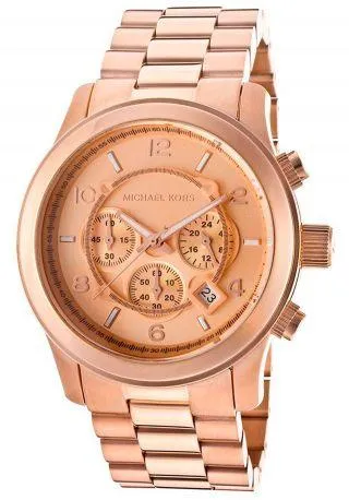 Michael Kors MK8096 Men's Chronograph Runway Rose Gold Plated Watch