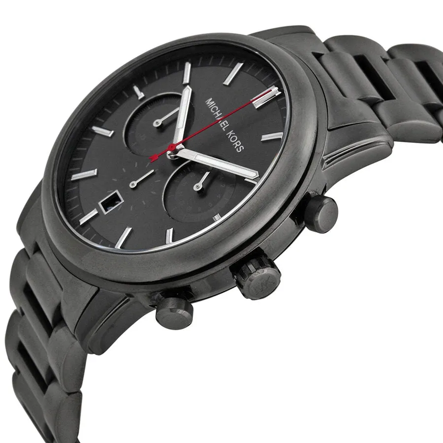 Michael Kors Pennant Chronograph Gunmetal Dial Gunmetal Ion-plated Men's Watch MK8371