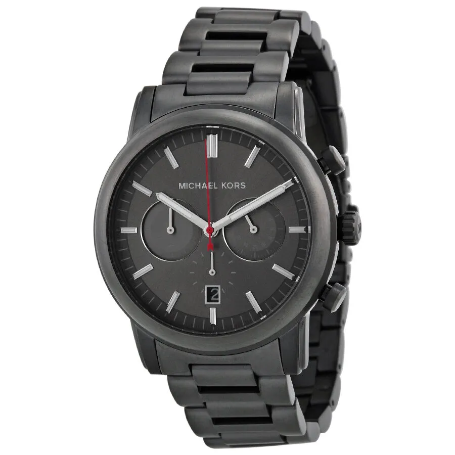 Michael Kors Pennant Chronograph Gunmetal Dial Gunmetal Ion-plated Men's Watch MK8371