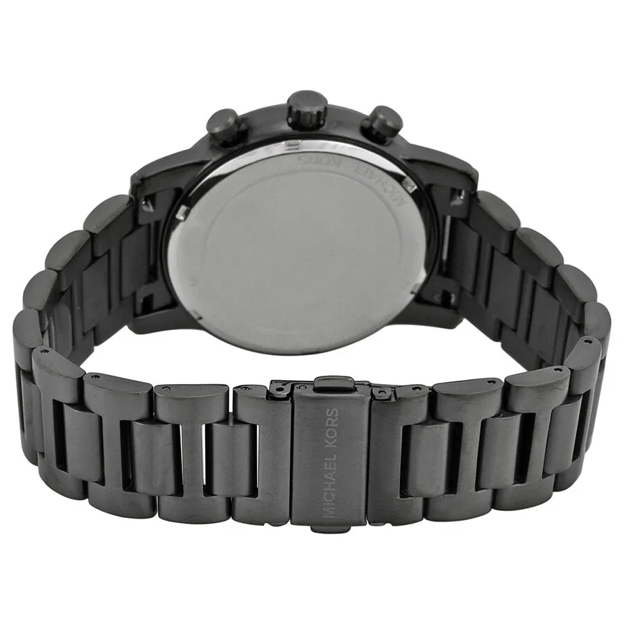 Michael Kors Pennant Chronograph Gunmetal Dial Gunmetal Ion-plated Men's Watch MK8371