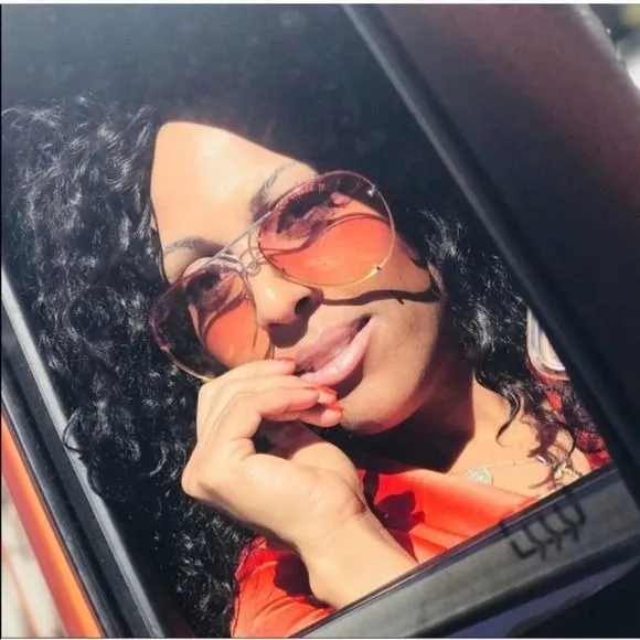 Miz Le Porsche Oversized Aviator Sunnies Ombre Clear or Solid Tinted Sunglasses
