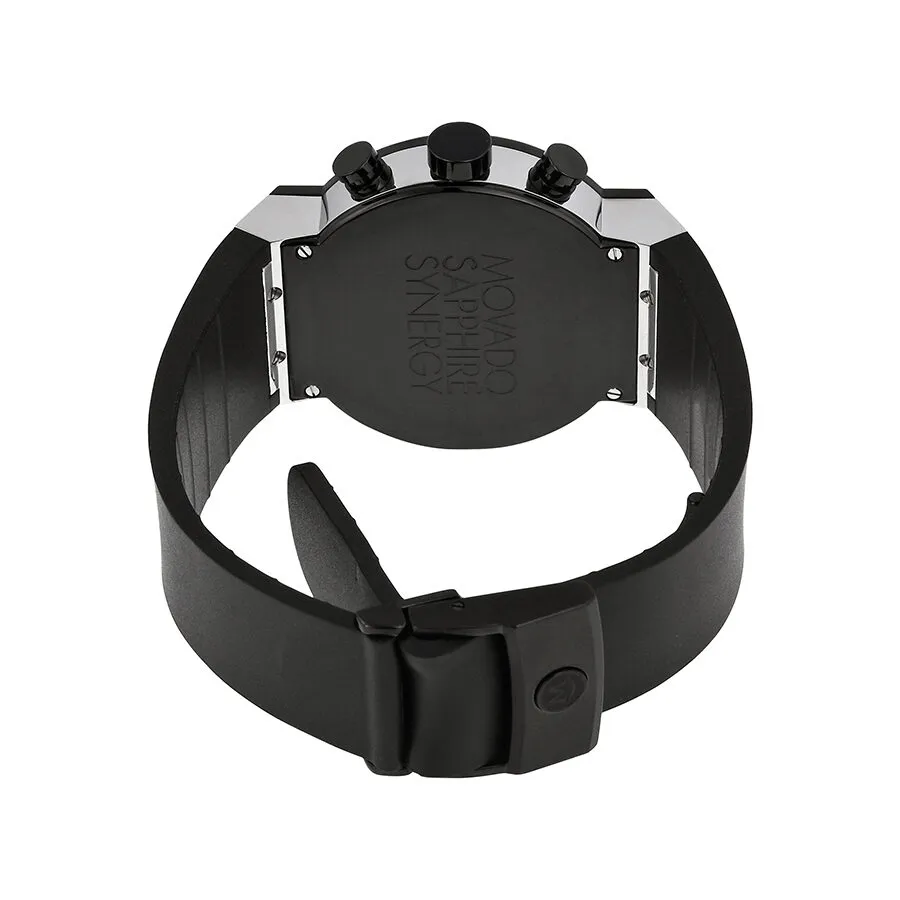 Movado Sapphire Synergy Black Dial Chronograph Men's Watch 0606501