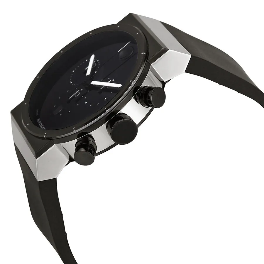 Movado Sapphire Synergy Black Dial Chronograph Men's Watch 0606501