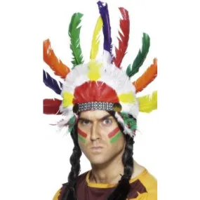 Multi Coloured Indian Headdress