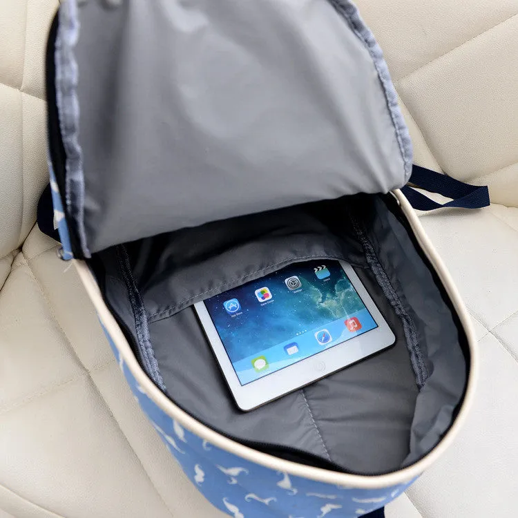 Mustache Print Fashion Backpack School Bag