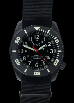 MWC "Depthmaster" 100atm / 3,280ft / 1000m Water Resistant Military Divers Watch in PVD Stainless Steel Case with GTLS and Helium Valve (10 Year Battery Life)