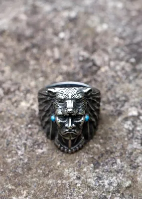 Native American Chief Animal Ring
