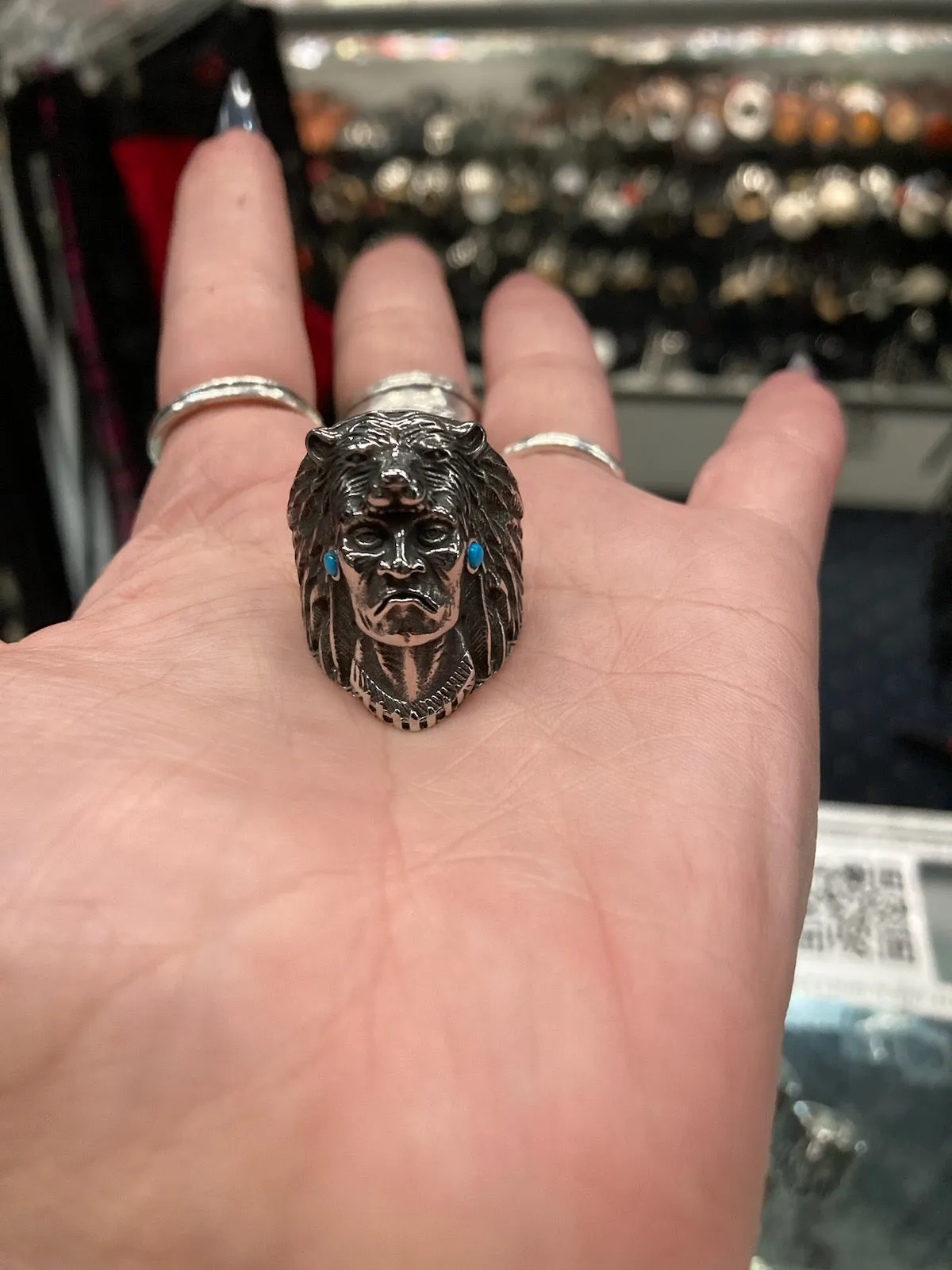 Native American Chief Animal Ring