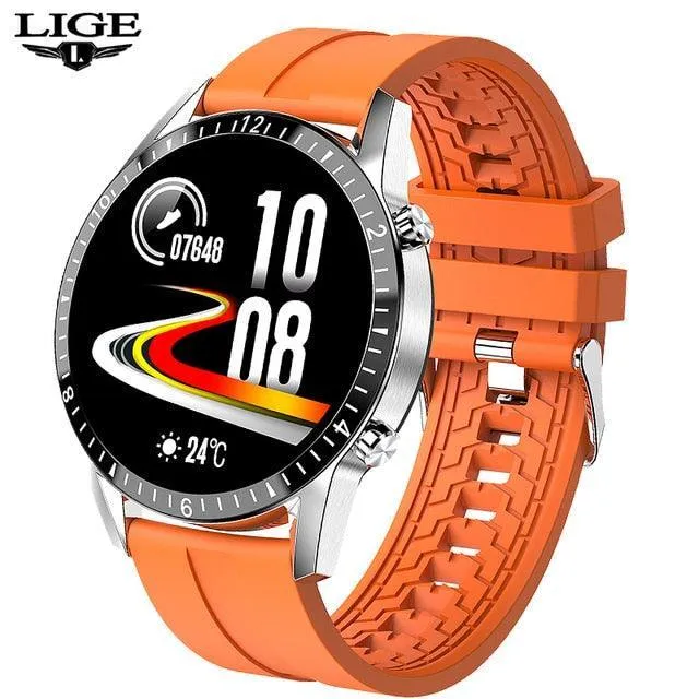 NEW MENS WATCHES - Full circle touch screen steel Band luxury Bluetooth call Sport Activity Smart watch