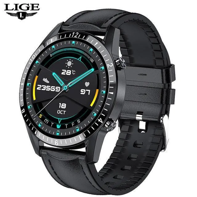NEW MENS WATCHES - Full circle touch screen steel Band luxury Bluetooth call Sport Activity Smart watch