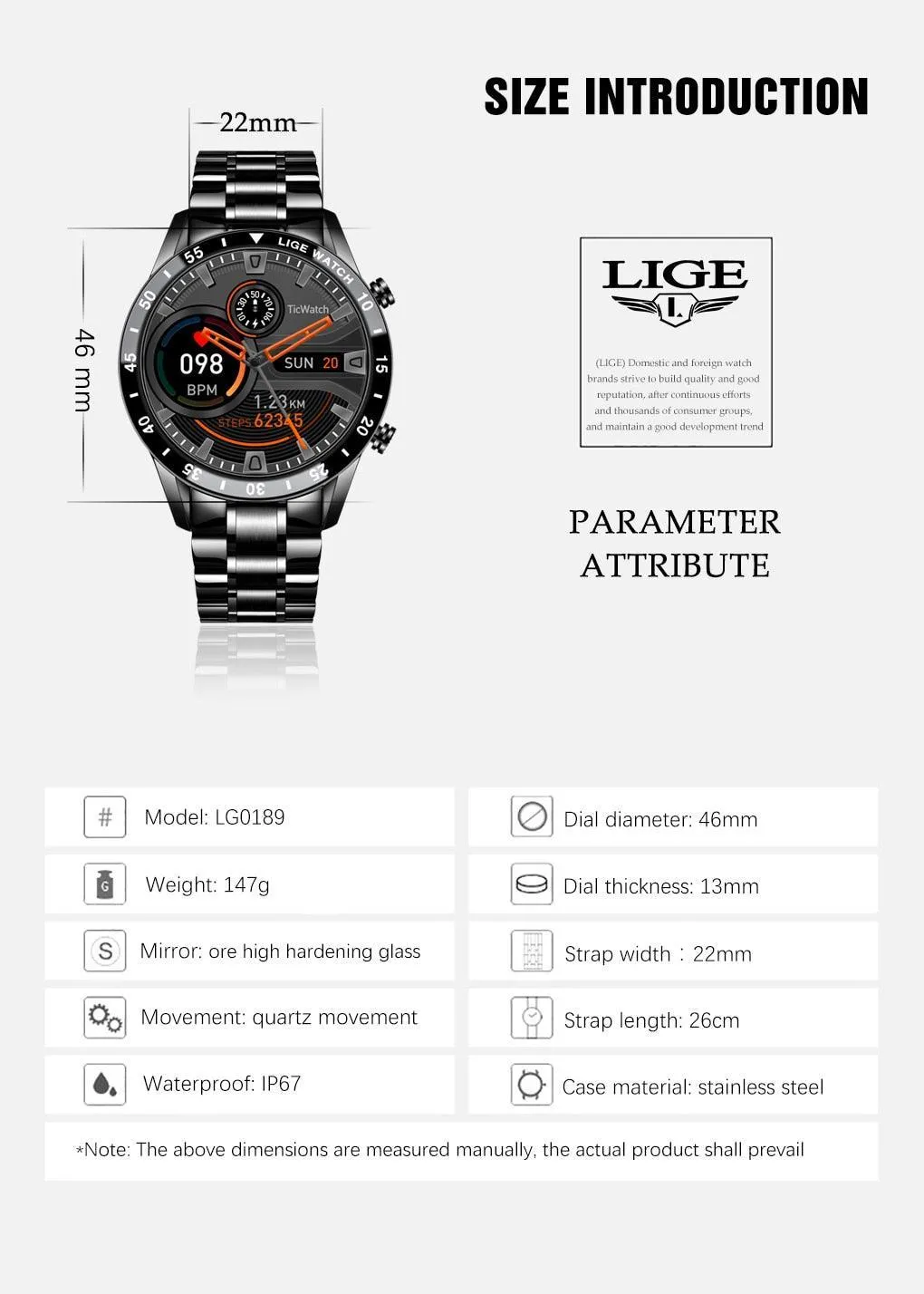 NEW MENS WATCHES - Full circle touch screen steel Band luxury Bluetooth call Sport Activity Smart watch