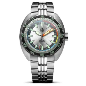 NTH DevilRay Automatic Dive Watch - No Date - Silver Sunburst