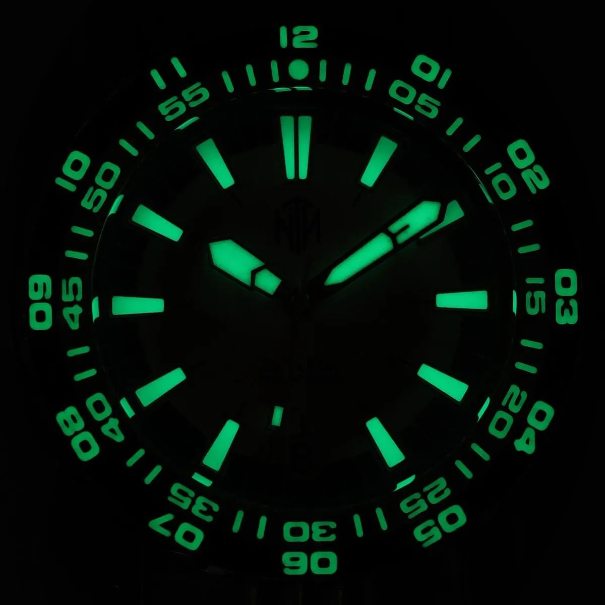 NTH DevilRay Automatic Dive Watch - No Date - Silver Sunburst