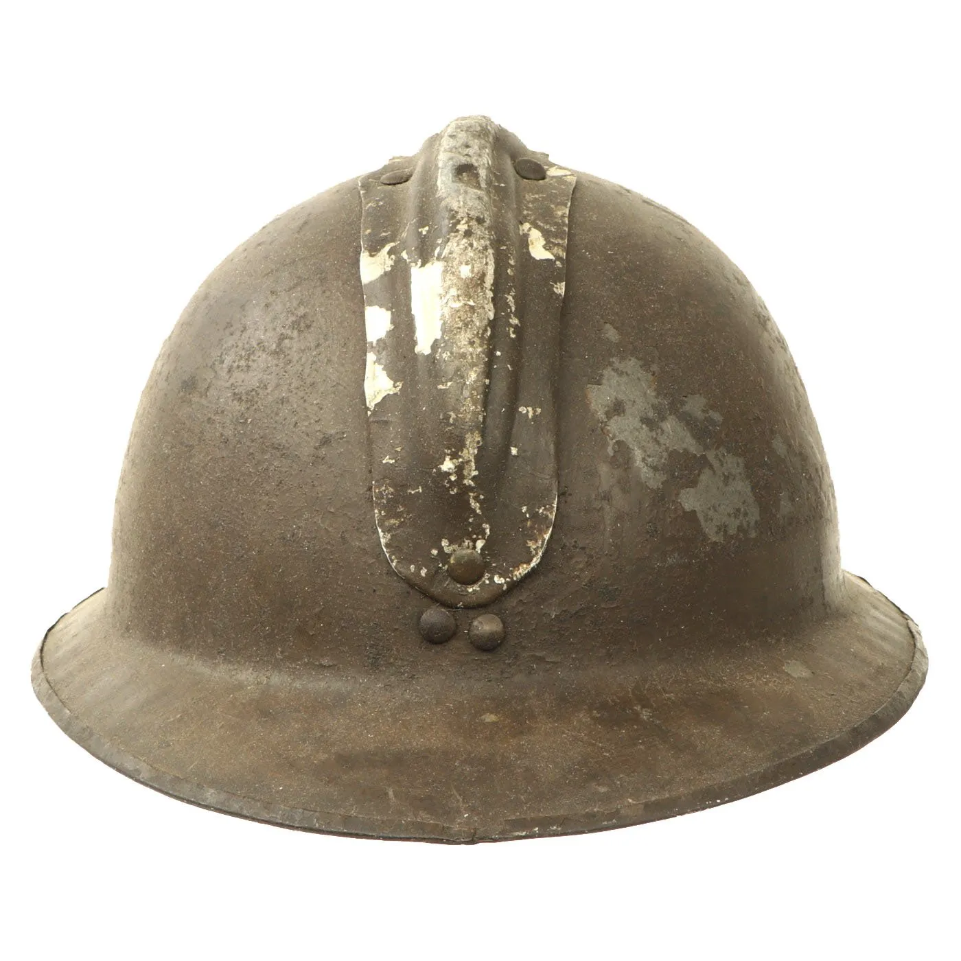 Original Belgian WWII Model 1926 Adrian Infantry Helmet with Lion Badge & Complete Liner