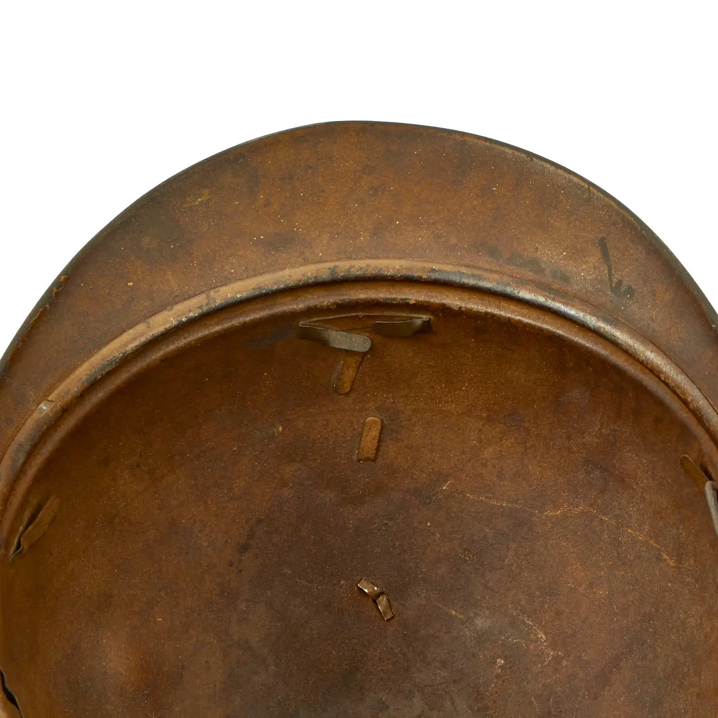 Original Belgian WWII Model 1926 Adrian Type Infantry Helmet with Lion Badge - Shell