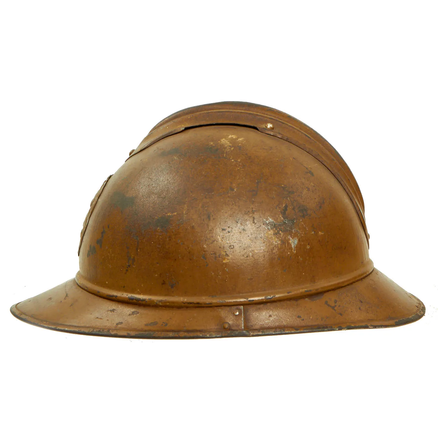Original Belgian WWII Model 1926 Adrian Type Infantry Helmet with Lion Badge - Shell
