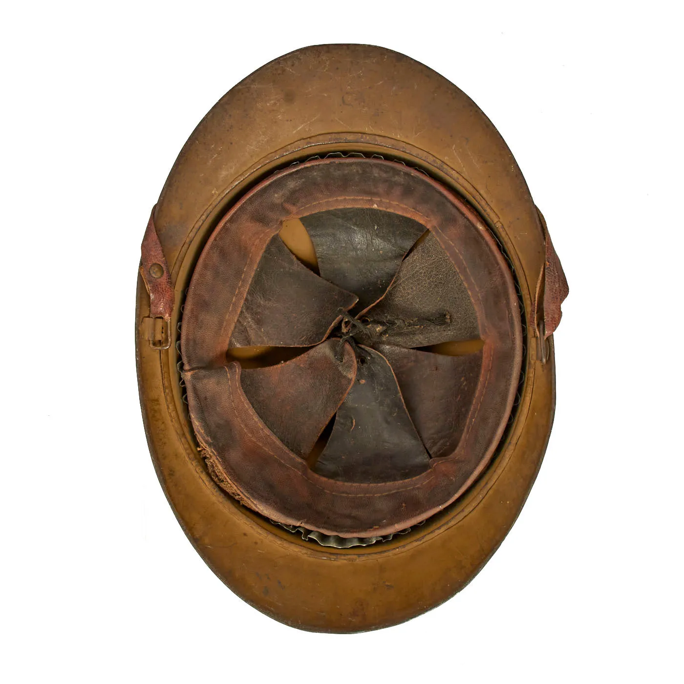 Original Belgian WWII Model 1926 Adrian Type Infantry Helmet with Lion Badge
