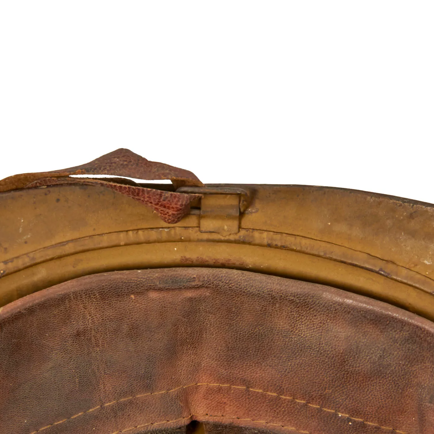 Original Belgian WWII Model 1926 Adrian Type Infantry Helmet with Lion Badge