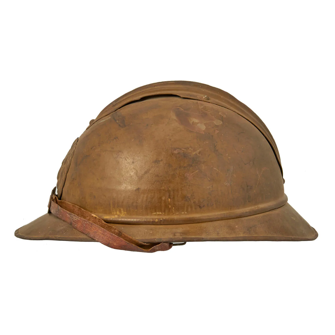 Original Belgian WWII Model 1926 Adrian Type Infantry Helmet with Lion Badge