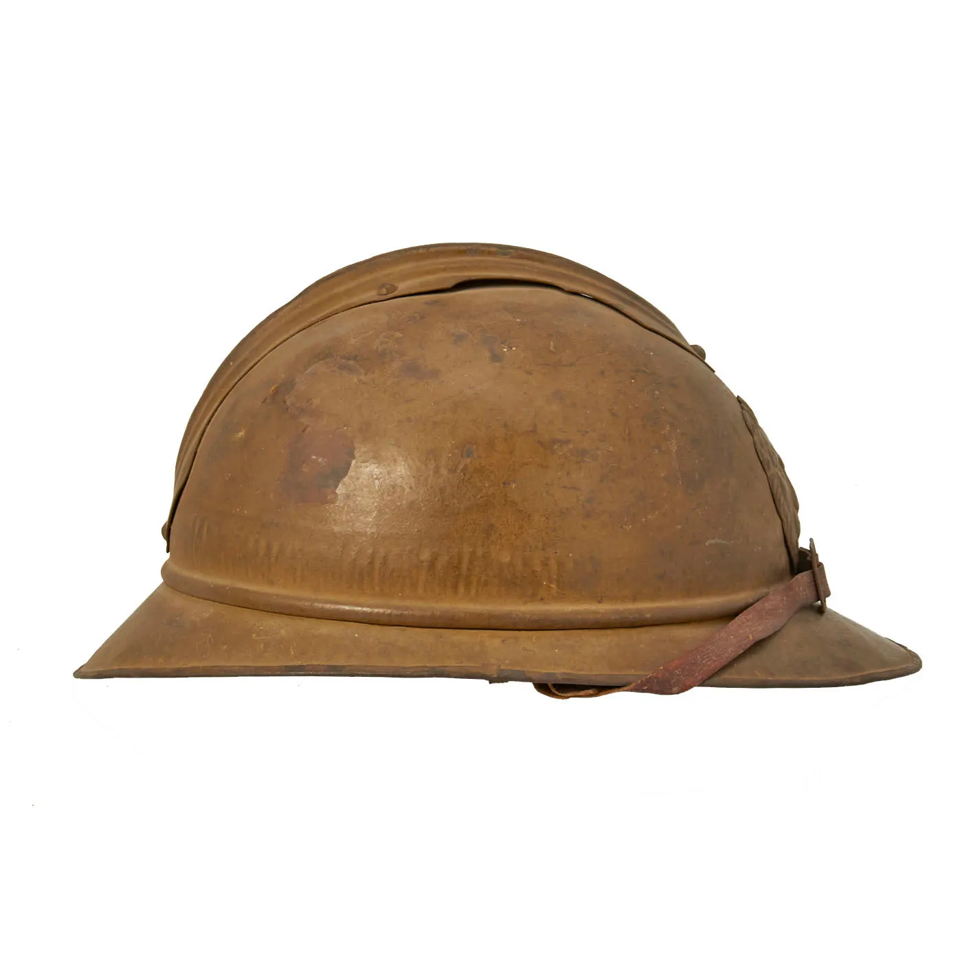 Original Belgian WWII Model 1926 Adrian Type Infantry Helmet with Lion Badge